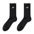 thumbnail image 2 of Abomasnow Women's Cute Dress Socks Extremely Soft Thin Crew Socks Trendy Print Trouser Casual Non-Binding Comfy Athletic Stocking, 2 of 4
