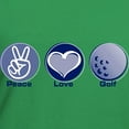 thumbnail image 3 of CafePress - Peace Love Golf Women's V Neck Dark T Shirt - Women's V-Neck Dark T-Shirt, 3 of 4