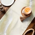 thumbnail image 3 of Navy Blue Ombre Ocean Table Runner 90 Inches, Watercolor Coastal Beach Waves Bed Runner Dresser Scarves Tabletop for Indoor Outdoor Parties/Ceremony/Banquet, 13" x 90", 3 of 8