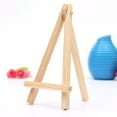 thumbnail image 6 of 10Pcs Wood Mini Easel Triangle Frame, Wedding Table Card Stand Display Holder, Children Painting Craft Artist Supplies, 6 of 8