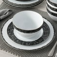 thumbnail image 4 of Noritake Black Rill 12-Piece Dinnerware Set, Service for 4, 4 of 7