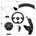thumbnail image 3 of PU Car Steering Wheel, 13in Stylish Look Impact Proof Racing Steering Wheel for Vehicle, with Easy Installation, Suitable for Most Racing Cars, 3 of 7