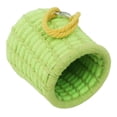 thumbnail image 2 of Parrot Warm Nest House Hanging Cotton Thick Cage Cave Hammock Bed Budgie Shed Hut for Parakeet Rats Lovebird Bird Hammock - Green lanyard, 2 of 8