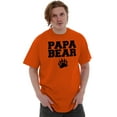 thumbnail image 3 of Papa Bear Dad Father's Day Pawprint Men's Graphic T Shirt Tees Brisco Brands X, 3 of 6