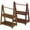 As Shown, variant on MRLESS 2Pcs Wooden Mini Shelves 3-Tier Storage Plant Stand Home Decor