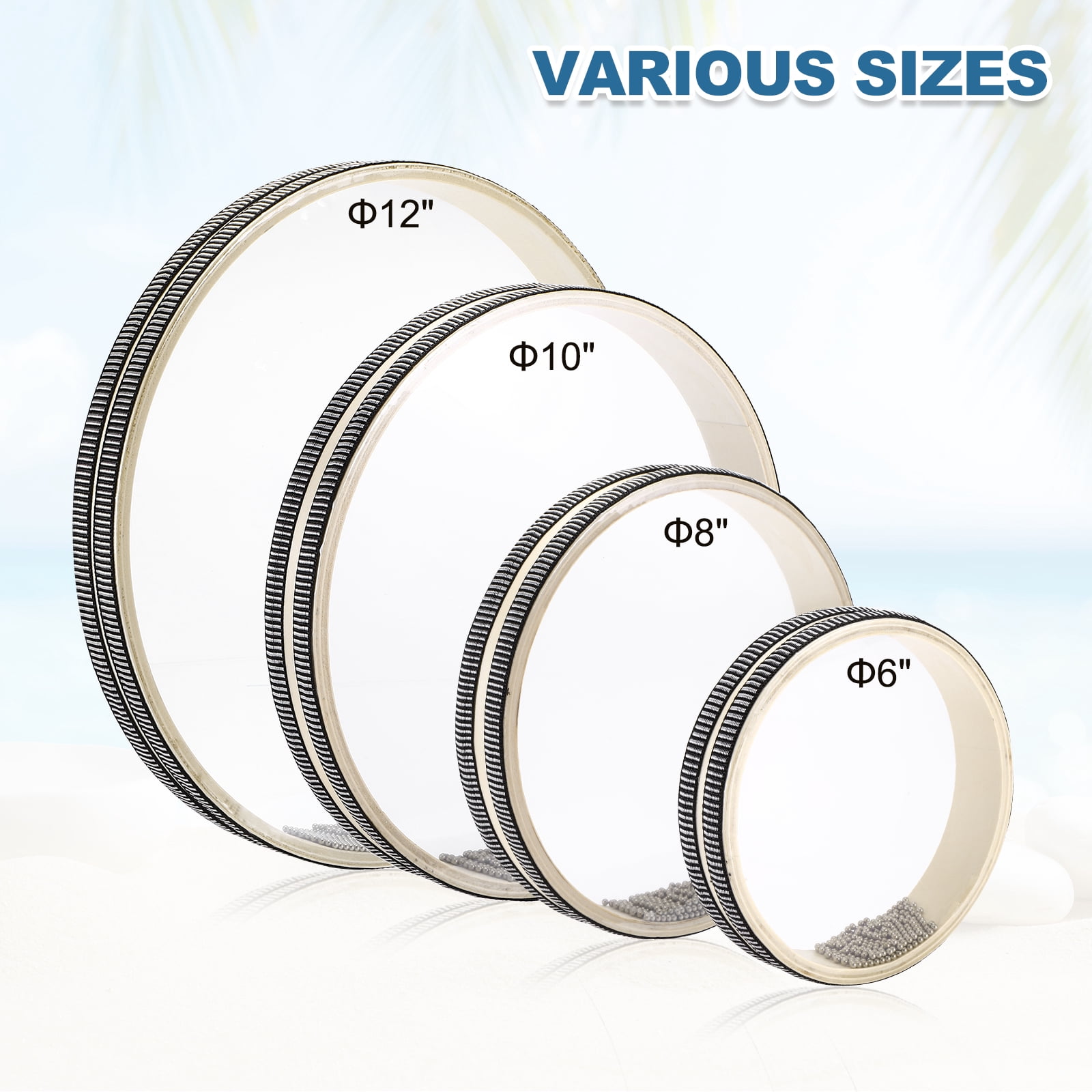 12 Inches Ocean Sea Wave Sound Drum Musical Instruments Percussion Hand Drums