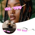 thumbnail image 1 of BotaniNest Metal Frameless Sunglasses Quirky Eyewear Individual Style, 1 of 7