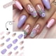 thumbnail image 4 of 24 Pcs Short Ballerinas Press On Nail 3D Flowers False Nail Acrylic Nail Glossy Full Cover Stick on Nail for Woman, 4 of 4