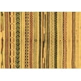 thumbnail image 1 of Ahgly Company Indoor Rectangle Abstract Brown Modern Area Rugs, 2' x 5', 1 of 4