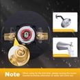 thumbnail image 5 of Wowow Single Handle 5-Spray Shower Faucet 1.8 GPM with High Pressure Balance, Corrosion Resistance in Polished Chrome, 5 of 8