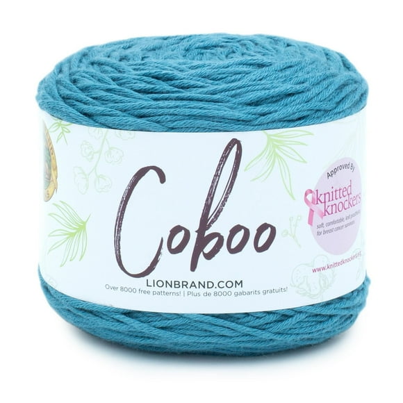 Lion Brand Yarn 835-107 Coboo Denim Fil de fibre naturelle