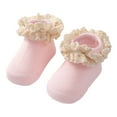 thumbnail image 3 of Baby Toddlers Girls Ankle Socks Cotton Princess Ruffles Frilly Socks Anti Slip, 3 of 6