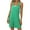Green-02, variant on REALiKUN Casual Sleeveless Rompers for Women Summer Beach Vacation Stretchy Cotton Racerback Overall Shorts with Pockets