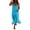 Blue, variant on Sngxgn Women's Sleeveless Spaghetti Strap Neck Satin Dress Beach Evening Party Dresses(Black,S)