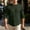 Green, variant on Stand Collar Single-Button Placket Blouse with Full Vertical Pleats, Long-Sleeve Breathable Linen Shirt for Outdoor Roadside Hiking Yellow L