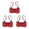 thumbnail image 4 of Decodeary Ceinture Large pour Femmes sous-Poitrine Cosplay Nœud Papillon Taille Haute Extensible Rouge Type cowboy B 3Set, 4 of 6
