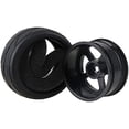 thumbnail image 4 of LINLIN 4PCS 1/10 Aluminium Alloy 5 Spokes Metal Wheels Rims Arrows Pattern Rubber Tyre Tires Compatible with 1/10 RC On Road Drift Racing Car Traxxas HSP HPI Tamiya, 4 of 5