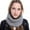 Grey, variant on AWZXDE Women's Solid Color Cute Knit Turtleneck Neck Warmer, Winter Accessory Grey,One Size