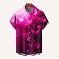 thumbnail image 5 of UVEASISHA Mens Valentines Day Hawaiian Shirt Big and Tall Fashion Heart Print Button Down Shirts Regular Fit Casual Short Sleeve Party Shirt Hot Pink 5XL, 5 of 5