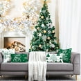 thumbnail image 6 of Green Christmas Throw Pillow Covers 20x20 Set of 4 Christmas Decoration Trees Deer Snowman Merry Christmas Decorative Holiday Farmhouse Pillow Covers for Holiday Christmas Decoration, 6 of 6