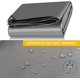 thumbnail image 5 of Lona protectora de polietileno 180 g/m² Lona impermeable gris con ojales Cubierta de alta densidad 2x3m, 5 of 5