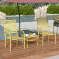 thumbnail image 7 of 3 Pieces Patio Bistro Set, Outdoor Patio Furniture Table and Chairs for Porch Backyard Balcony, 7 of 7