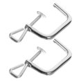 thumbnail image 1 of HONITANO 2Pcs Silver Pasta Machine Holder Clamp Universal Accessory for Pasta Maker Parts Replacement, 1 of 8