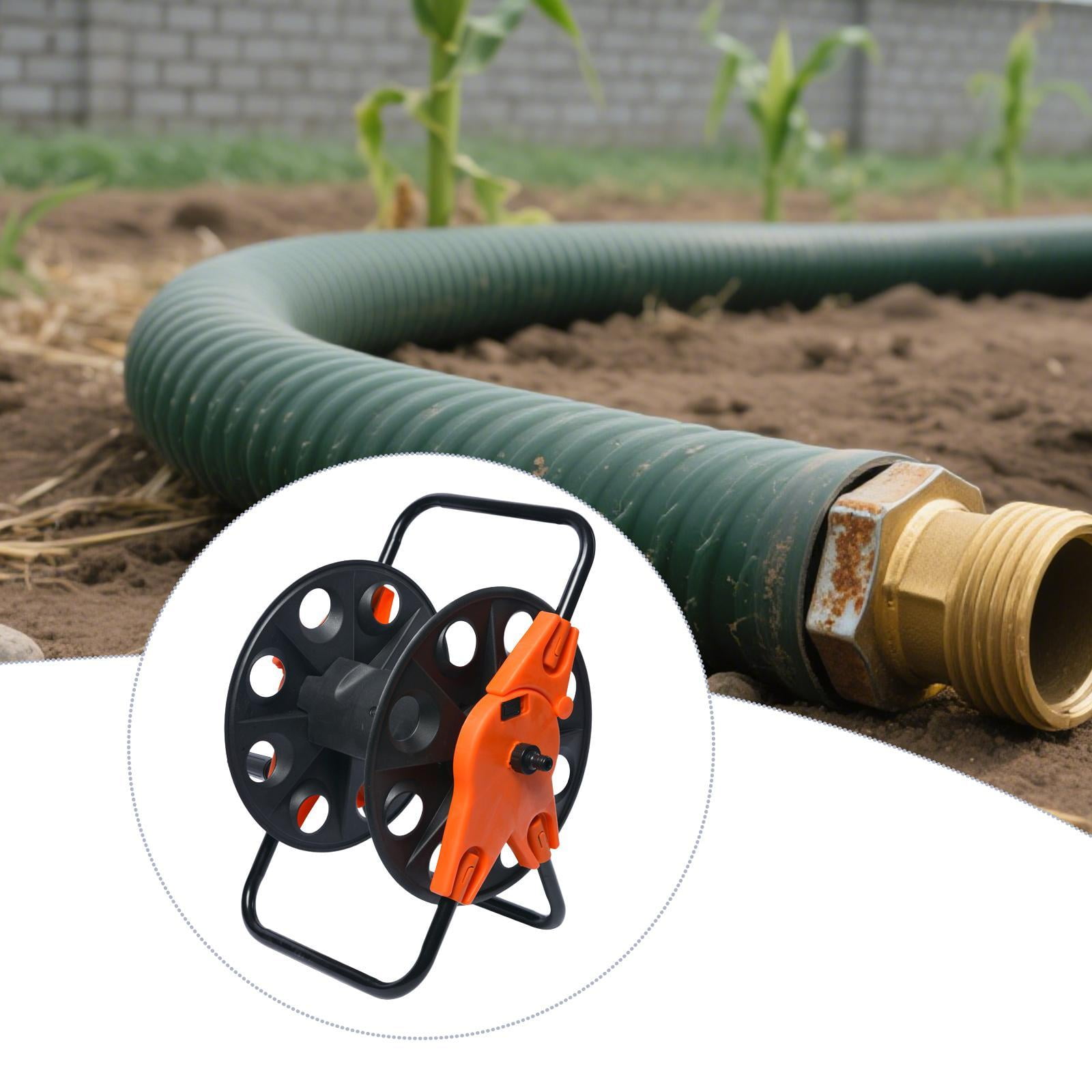 Industrial Water Hose Reel Mobile Hand Crank Handle for Garden Lawn and Backyard Watering