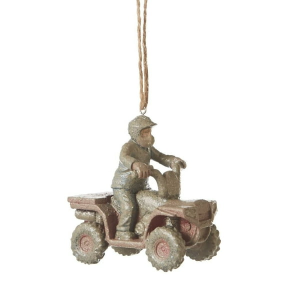 MUDDER 4-WHEELER ATV Christmas Tree Ornament
