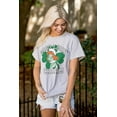 thumbnail image 4 of Smurfette St Paddys Good Luck Charm Women's Graphic T Shirt Tees Brisco Brands S, 4 of 6