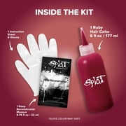 Splat Red Hair Dye Complete Kit, Midnight Ruby Semi-Permanent Color, No Bleach