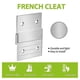 thumbnail image 5 of 10Pair Cleat Hanger Heavy Duty Metal Hanger Photo Rack Art Frame Wall Hardware Z-Barfor Hook Mirror, 5 of 5