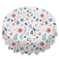 thumbnail image 2 of Pioneer Flower Floral Print Pattern Round Tablecloth 60 X 60 Inch, Wrinkle Resistant Wipeable Table Cloth for Kitchen Dining Picnic Patio Party, 2 of 6