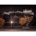thumbnail image 2 of Frank, Assaf 18x15 Black Ornate Wood Framed with Double Matting Museum Art Print Titled - Edinburgh Castle at night, FTBR-1859, 2 of 4