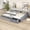 Gray, variant on Noble House Orielle Linen Upholstered Double Twin Daybed with Extra Trundle and Storage Drawer, Plywood Frame, Beige