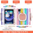thumbnail image 2 of XYX Case for Xiaomi Pad 6/Xiaomi Pad 6 Pro 2023 11.0 inch, 360 Degree Rotating Hand Grip Shockproof Cover with Shoulder Strap, NavyBlue Lime, 2 of 7