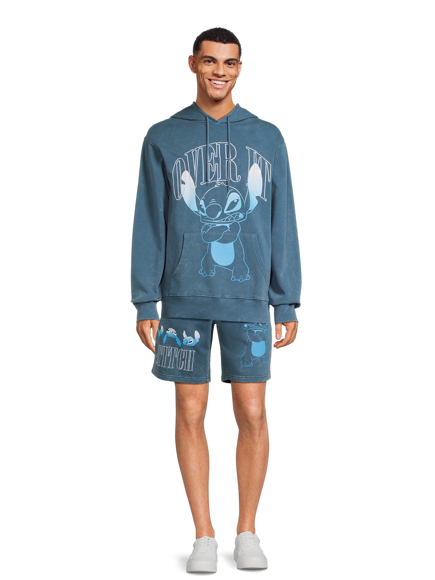 Disney Lilo & Stitch Men’s Hooded Sweatshirt, Sizes XS-3XL