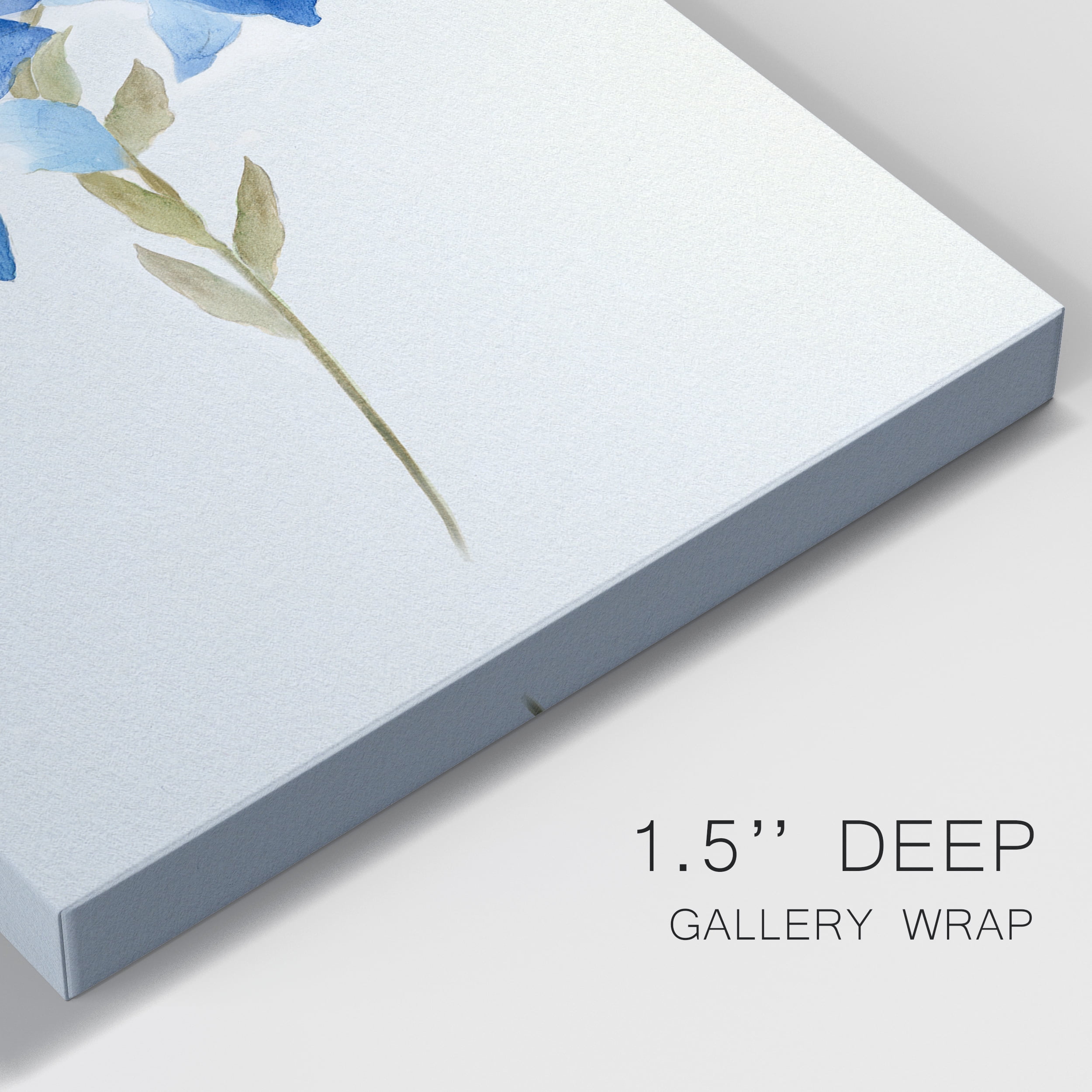 Blue Blossom Botanical III Premium Gallery Wrapped Canvas - Ready to Hang - 8 x 12