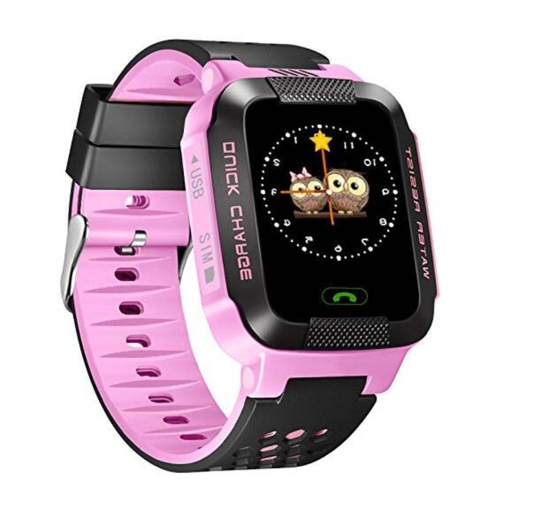 Anti-Lost Smart Watch Bracelet GPS Tracker SOS Call Location Finder For Kids Children Compatible for iPhone Smartphones by