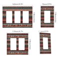 thumbnail image 2 of Yayeee Rocker Switch Wall Plate 3-Gang 6.5"x4.6" Home Decorative Outlet Cover, Tribal Geometric, 2 of 6