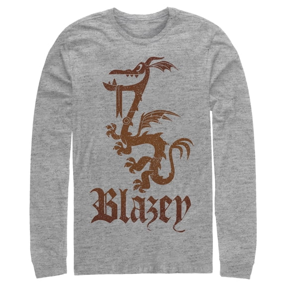 Men's Onward Pet Blazey Dragon Long Sleeve Shirt Athletic Heather Medium