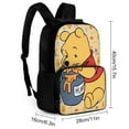 thumbnail image 2 of Winnie The Pooh Backpack 16 Inch Shoulder Laptop Bookbags Casual College Shoulder Bag Computer Daypack Women Men Travel Work, 2 of 6