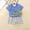 Blue, variant on Honeeladyy Toddler Boys Girls Summer Cute Outfits Crew Neck Short Sleeve Printed Tops with Shorts Clothing Set Pink 9-18 Months