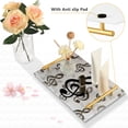 thumbnail image 4 of Ryvnso Retro Musical Note Bathroom Tray Vanity Countertop Trays Acrylic Organizer, 4 of 7
