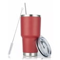 thumbnail image 1 of Vaso Térmico de Acero Inoxidable con Tapa Hermética (900 ml). Termo para Café con 1 Popotes y Limpiador, 1 of 4