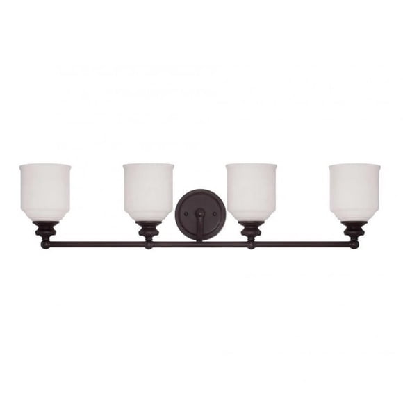 Savoy House Melrose 4 Light Bath Bar in English Bronze