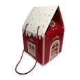 thumbnail image 2 of Caja de regalo navideña, caja para , decoración navideña, portátil, multifuncional, contenedor de golosinas, estuche para regalos y aperitivos Rojo, 2 of 10