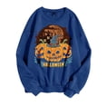 thumbnail image 3 of Futezty Womens Oversized Sweatshirts Halloween Graphic Crewneck Tops Casual Sweater Lightweight Pullover, 3 of 3