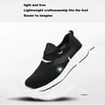 thumbnail image 2 of Slip-On Walking Shoes Mesh Breathable Work Sneakers Lightweight Safety Trainers EU 35-47 Black, 2 of 6