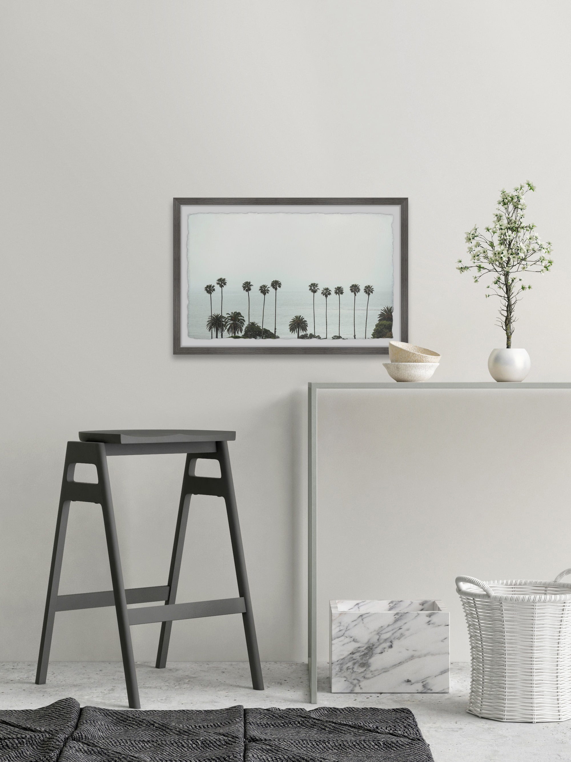 Marmont Hill Overlooking Palm Trees Framed Wall Art
